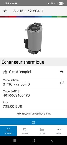 échangeur thermique - Échangeur,