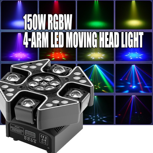 Arm rgbw laser moving - moving, head