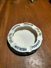 CENDRIER EN FAIENCE SARREGUEMINES DIGOIN COGNAC MEUKOW (JARC83)