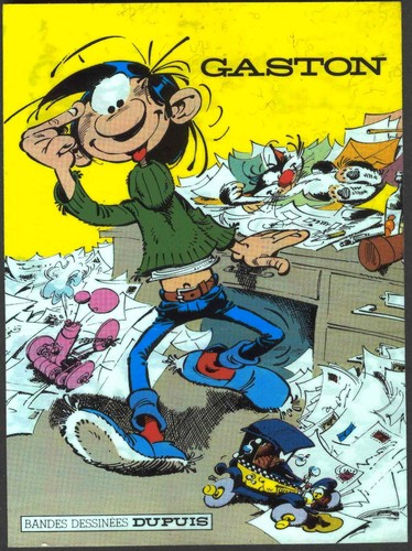 Autocollant gaston - gaston, (franquin)