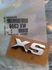 Logo Badge emblème PEUGEOT XS 206 Authentique Original Chrome OEM GTi XSI S16