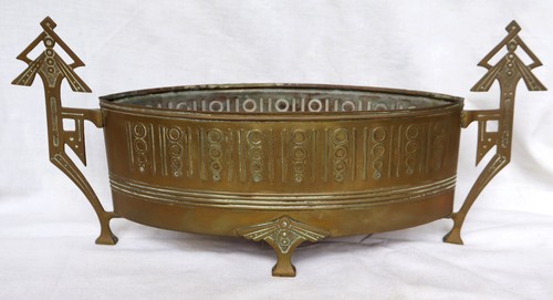 Jardiniere laiton art deco - en,