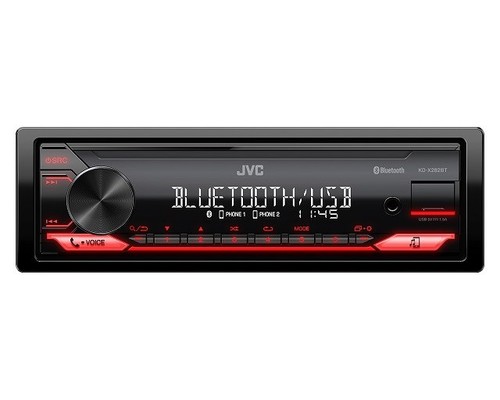 Autoradio jvc kdx 282bt rouge - autoradio,