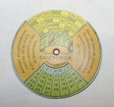 RARE CALENDRIER "PERPETUEL"