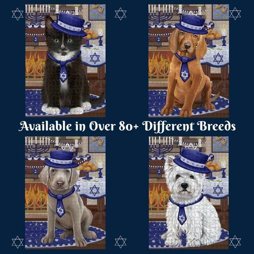 Happy hanukkah dog cat - hanukkah,