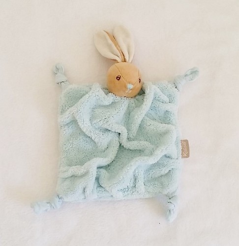 Doudou lapin plume plat vert - lapin,