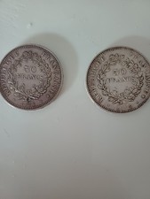 Vends 2 Pieces De 50 Francs