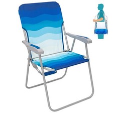 #WEJOY Chaise de Plage Pliable Fauteuil de Plage avec Dossier Haut Chaise de ...