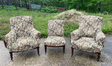 2 Bergères et 1 Chauffeuse de