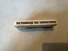 Dictionnaire des onomatopées -Robert Morel.-E.O.