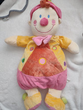 peluche Doudou range pyjama clown lutin rose  68cm NICOTOY  exc etat