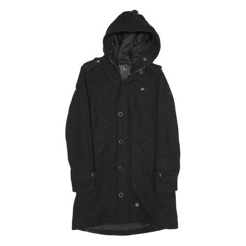 Manteau boutonné capuche - manteau,