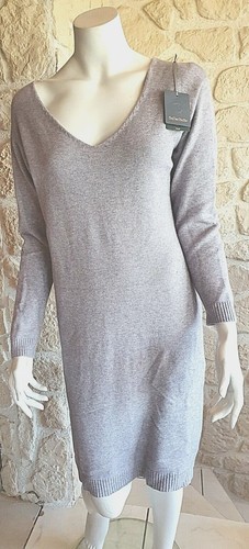 Robe pull grise - robe-pull, v