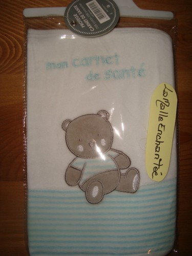 Protege carnet sante ourson - carnet,