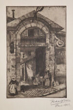 XXe Gravure 1913 Eau Forte