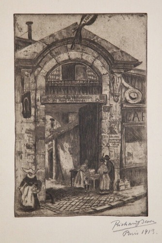 Xxe gravure 1913 - eau, forte