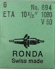 Nos New [1x = 1 Staff ] Eta 1080 V50 10” 1/2 Rnd : 694 Arbre Balance Staff Asse