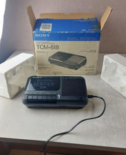 Ancien enregistreur cassette portable / Cassette Recorder, Sony TCM-818, vintage