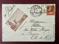 Rare CPA Photo Carte Postale Timbre Semeuse Avignon 1916 Nouvelles Galeries