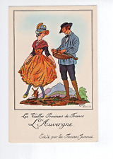 L'AUVERGNE Moulin Vielle à roue  Provinces Françaises  Jammet 14 x 9 cm TB