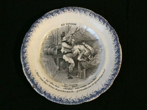 Petite assiette parlante en - ,