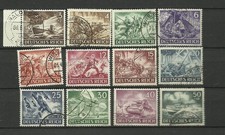 Timbres 1942 ALLEMAGNE 3e Reich MICHEL N° 831-842 oblitérés