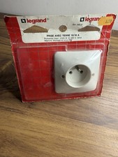 LEGRAND Neptune,Prise Electrique Courant avec Terre,VINTAGE,80119 Neuf Blister