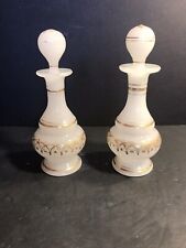 Pair Of Antique Opaline Glass