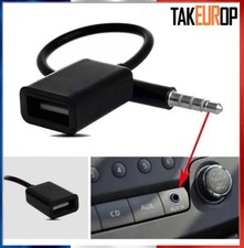 Câble Jack 3.5mm Stéréo Audio Prise Mâle Vers USB 2.0 Femelle Adaptateur v212