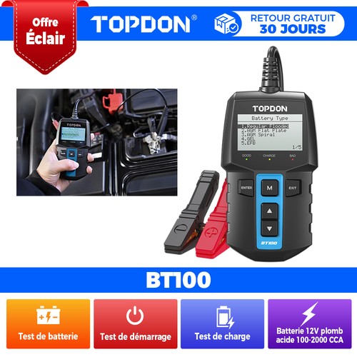 2026 topdon bt100 écran - topdon, lcd