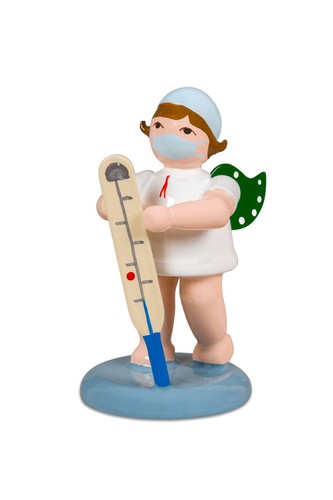 Figurine bois ange - bois, avec