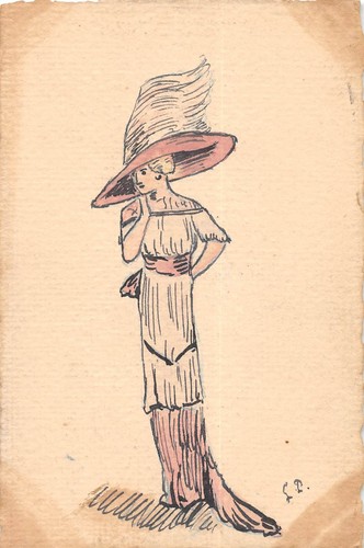 Cpa illustrateur femme - cpa,