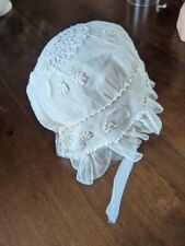 ANCIENNE PETITE COIFFE TULLE BRODERIE
