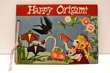 Livre De Pliage De Papier Japonais "Happy Origami" Vintage Avec Illustrations