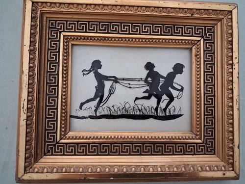 Tableau silhouette sur verre