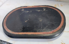 Ancien socle bois Napoléon  globe de mariée - reliquaire - pendule