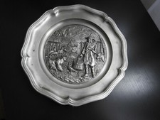 ASSIETTE DECORATIVE EN ETAIN 97% TIN PEWTER ZINN