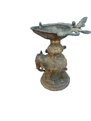 Lampe huile eléphant en - lampe,