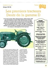 Tracteur deutz gamme les - deutz,