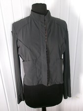 Blouson Veste legere courte crochets Polyamide gris SARAH PACINI Size 3 40/42