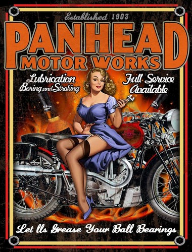 Plaque sexy pin panhead - sexy,