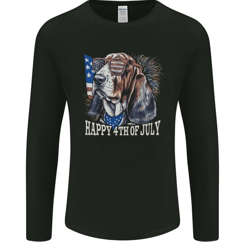 Basset hound 4th july - basset,
