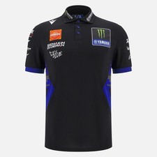 7692 MACRON Polo Team Homme MONSTER ENERGY YAMAHA MOTOGP 2025 Maillot T-Shirt
