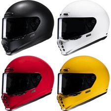 HJC Casque de Moto - V10 Solide - Vintage Classic Casque Intégral
