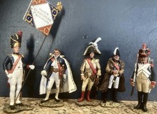 Lot de 5 soldats de plomb Hachette - Premier empire Napoleon - TrèsBon État