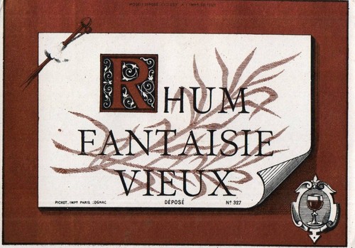 Ancienne etiquette rhum - ancienne,
