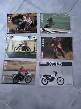 6 Brochures Prospect Catalogue Yamaha XT / TT