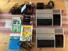 Vintage 2x Texas Instruments TI-99/4A Home Computers BUNDLE - With 4 Cartridges