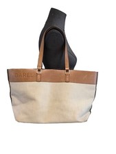 Très Beau Et Authentique Sac Cabas Cuir Coton Gerard Darel 
