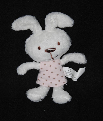 Peluche doudou lapin blanc